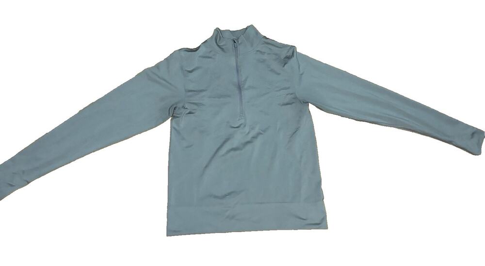 Lululemon Men's Quarter Zip Pullover Gray Fitted Lightweight Athletic Shirt